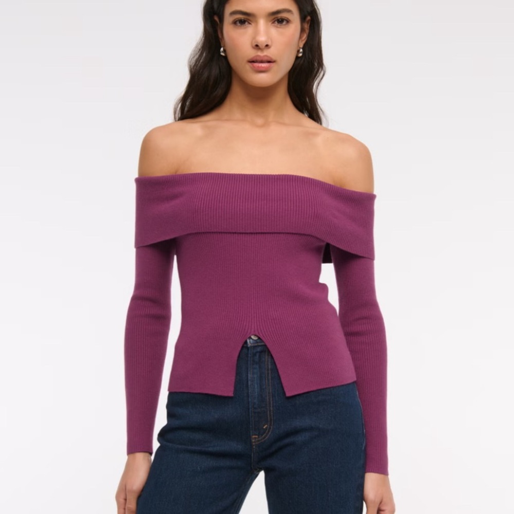 Abercrombie & Fitch Off-the-Shoulder Sweater